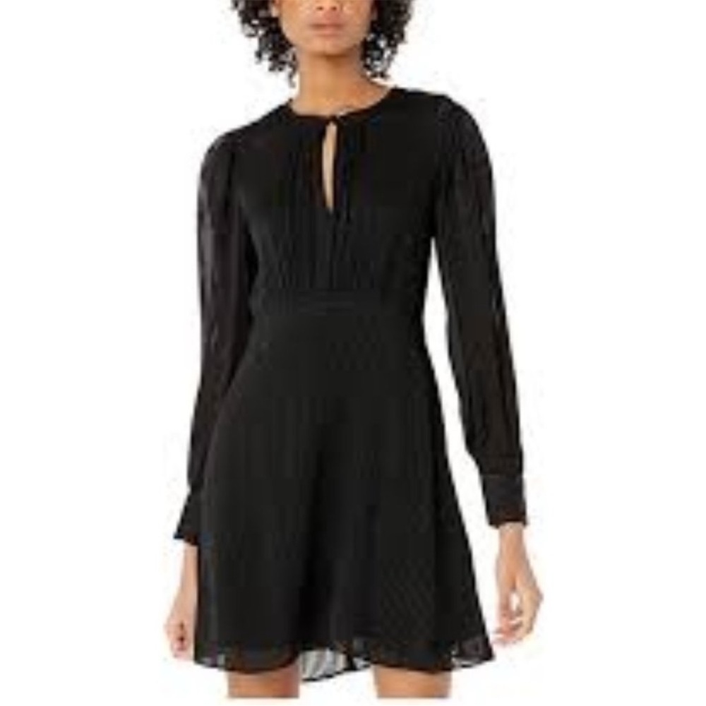 Kate Spade Fluid Striped Dress Black